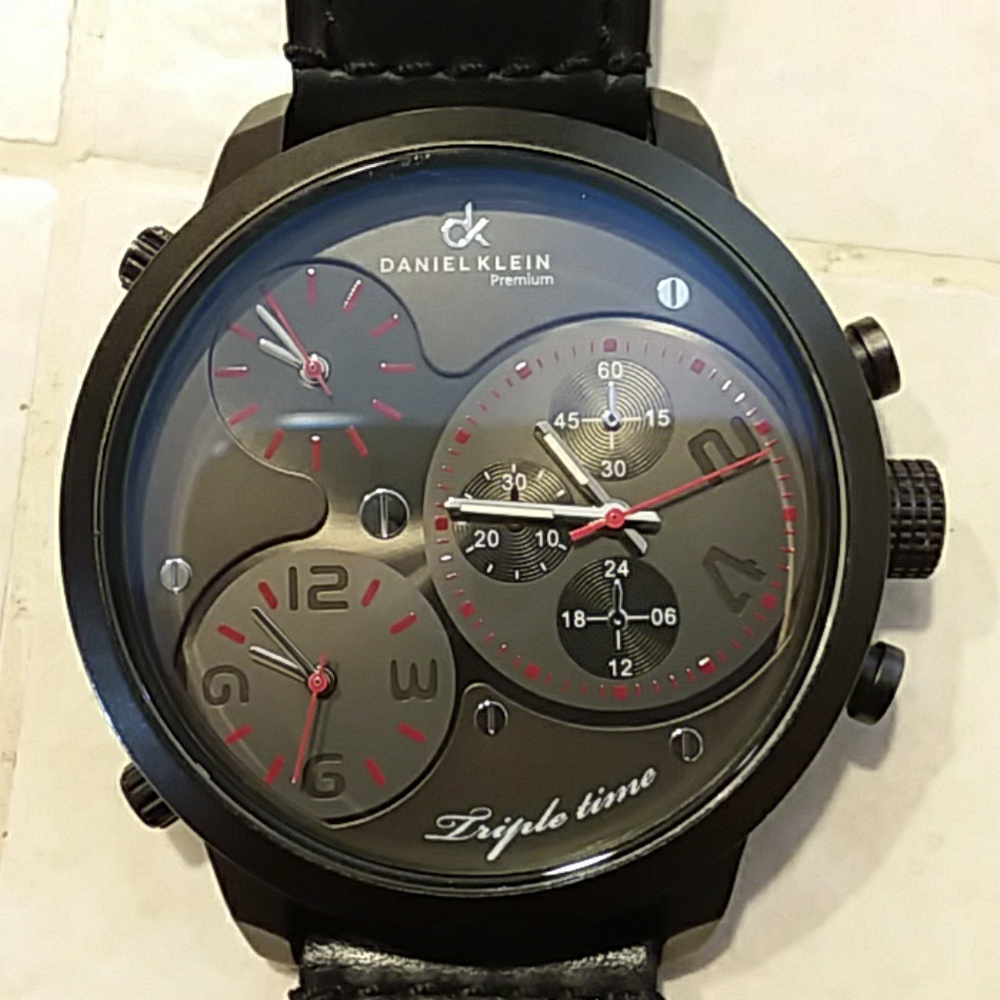 Men's Daniel Klein Premium Triple Time Watch